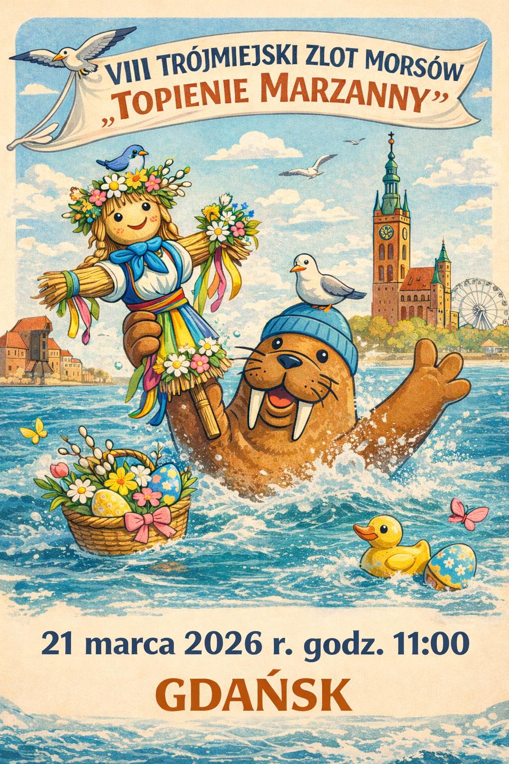 VIII Trójmiejski Zlot Morsów „Topienie Marzanny” w Gdańsku.